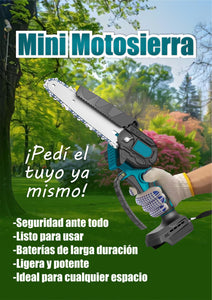 Mini motosierra inalámbrica